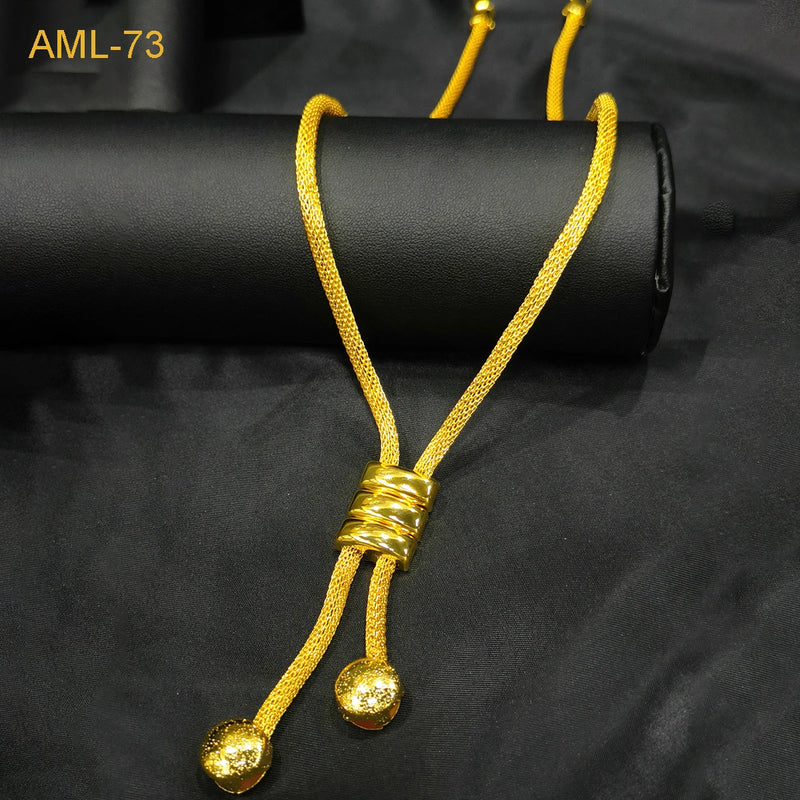 New Indian 24k Gold Color Long Chain Jewelry Sets