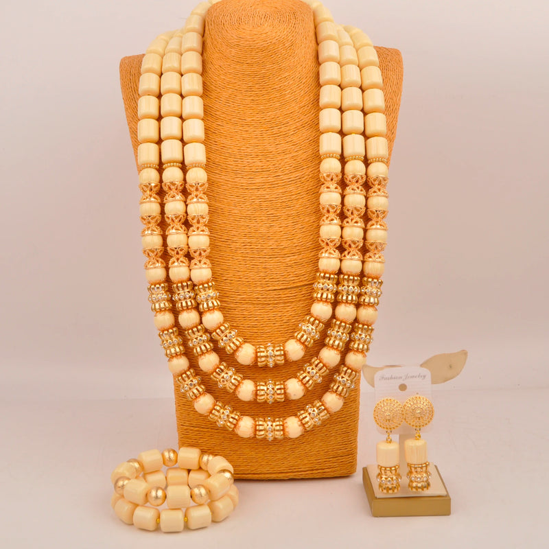 New Artificial Coral Bead Necklace Sets