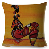 African Woman Home Decor Pillow Case