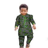 Ankara Fashion Floral Print Boy Suit 2 Pcs Set