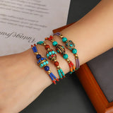 Original Design Tibetan Color Nepal Woven Bracelet