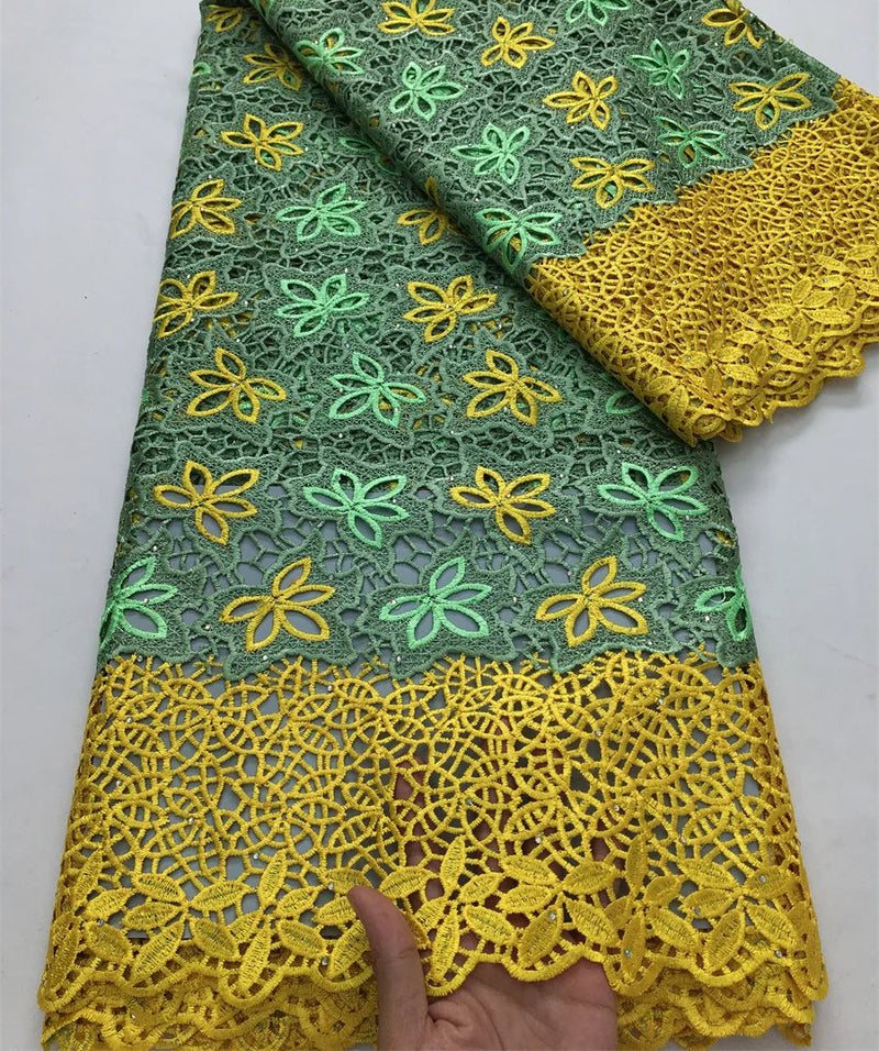 High Quality Latest Nigerian Cord Lace Fabric