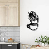 New Owl Coffee Metal Wall Art