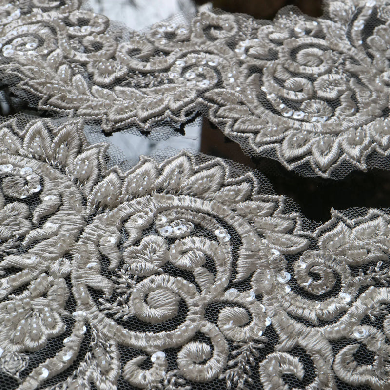 New luxury beaded embroidery lace