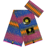 Newest Kente Golden African Wax Fabric