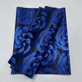 African Sego Gele Headtie Blue Color Fabrics