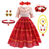 Kids Encanto Cosplay Princess Dress