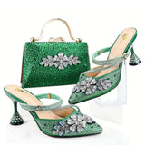 Italy Party Pumps Matching Shoe and Bag Set