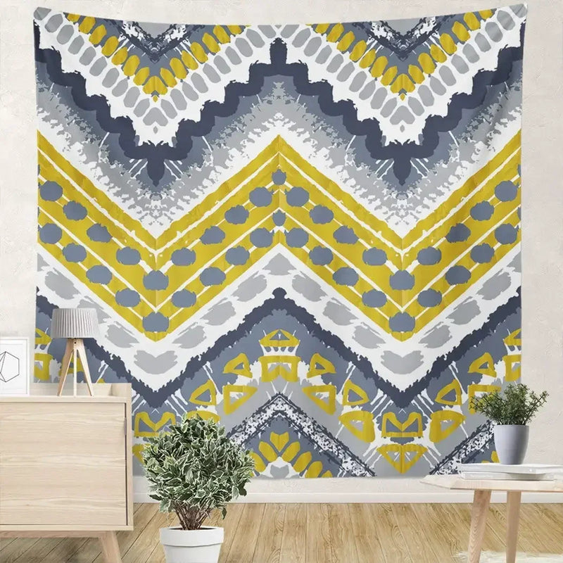 New Mexican Style Aztec Retro Patterned Tapestry