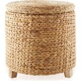 New Handwoven Water Hyacinth Footstool