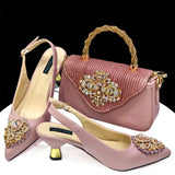 Sweet Party Style African Women's Shoes Bags