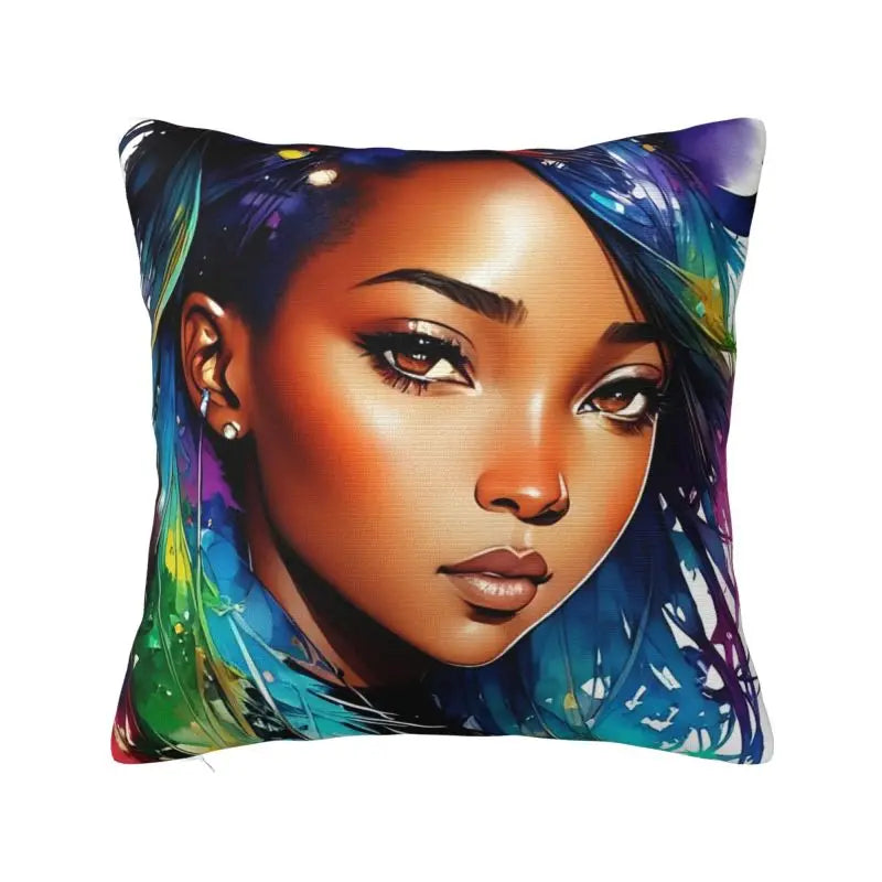 Africa Women Ethnic Style Soft Luxury Pillow Cases