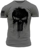 3D Print Military Patriotic Skull Dropped T Shirt