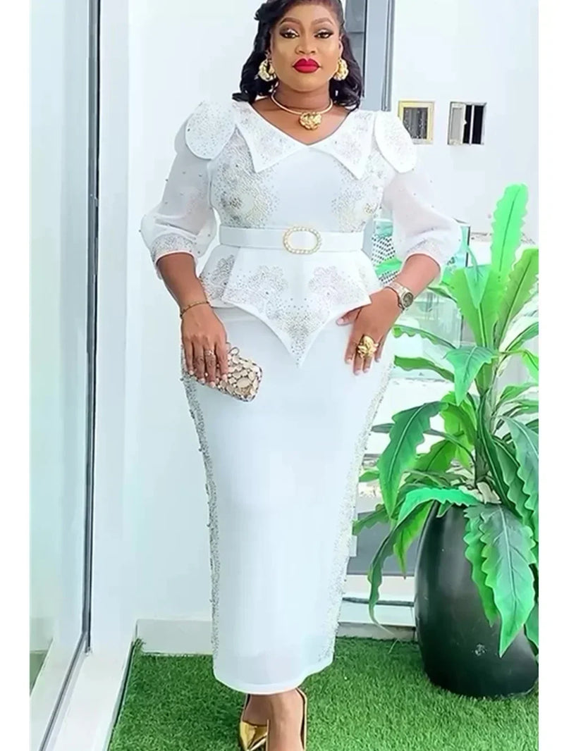 Women Africa Plus Size Wedding Party Long Christmas Dress