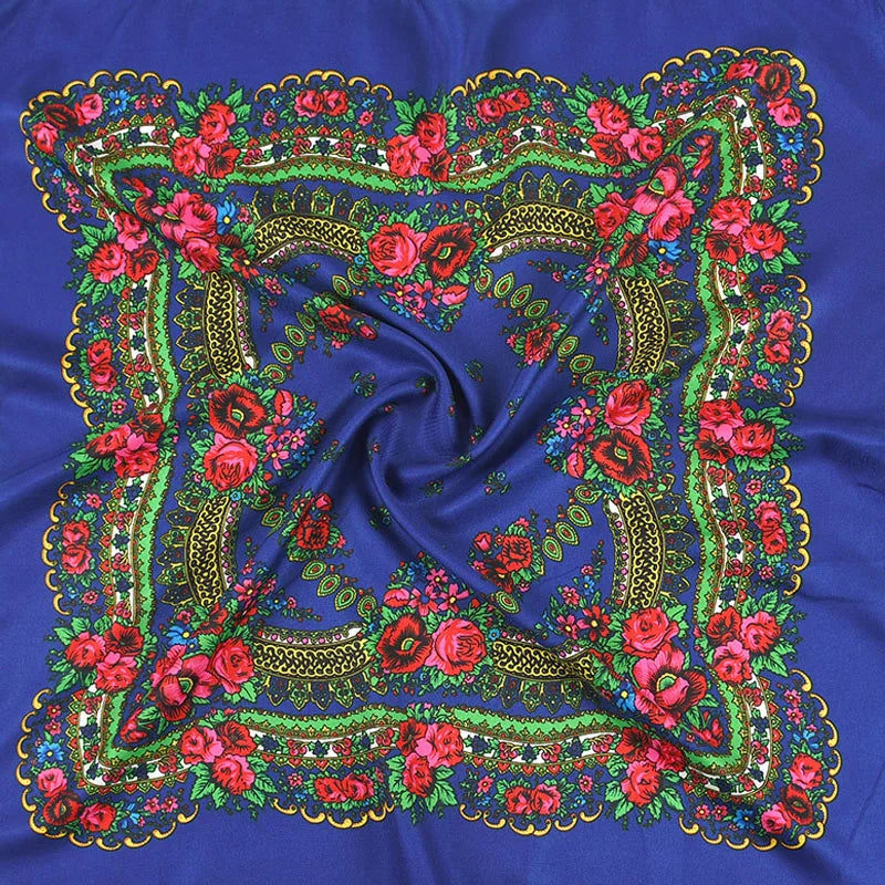 New Women Russian Style Square Scarf