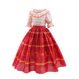 Kids Encanto Cosplay Princess Dress