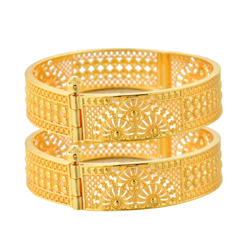 New Ethiopian Gold Color Bangles