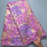 New Latest African Jacquard Gilding Lace Fabric