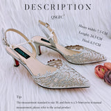 Small Rhinestones Fashion Party Ladies Shoes And Bag