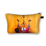 African Woman Print Cosmetic Bag