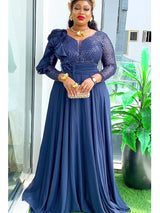 New Africa Clothing Plus Size Turkey Wedding Party Long Dress