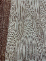 New Luxurious African Groom Sequins Lace Fabric