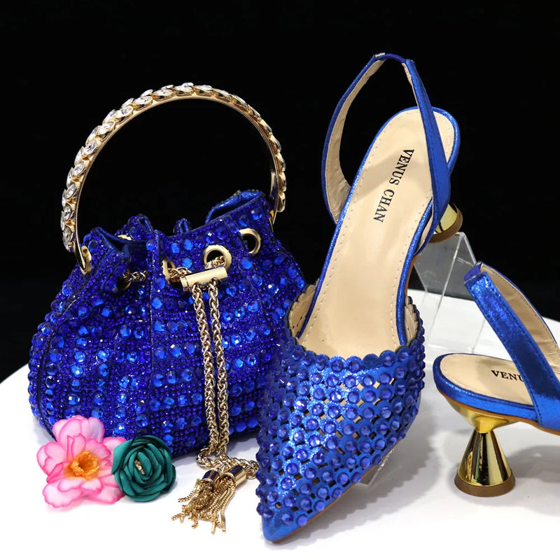 New Versatile Elegant Ladies Shoes And Bag Set