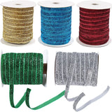 50Yards Metallic Glitter Velvet Ribbon