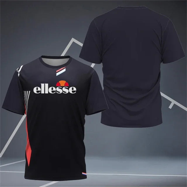 Men's Badminton Training Clothing Outdoor Fitness Sports T-Shirts