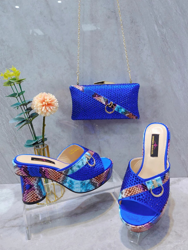 Top Brand Designer Shoe and Bag Matching Set