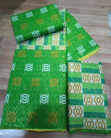 Ankara African Kente Gold Real Wax Fabric