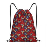 New Wax Print Ankara Kente Pattern Drawstring Bag