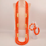 New Artificial Coral Bead Necklace Sets