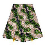 Ankara African Print Leaf Pattern Real Wax