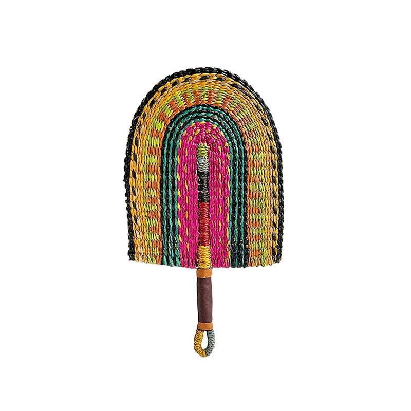 New Woven Straw Fan