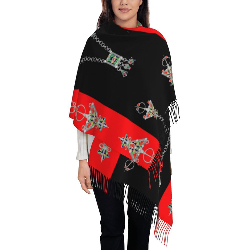 Amazigh Pride Tifinagh Patriotic Kabyle Scarf