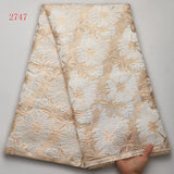 SJD LACE 5Yards African Brocade Lace Fabric