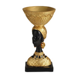 New African Tribal Lady Statue Decor