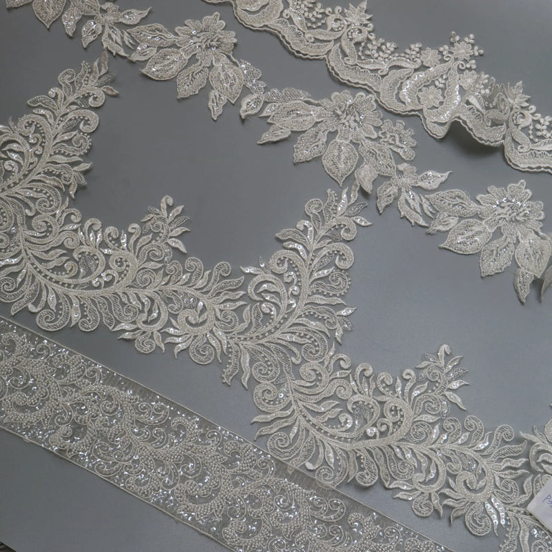 New luxury beaded embroidery lace