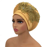 New Elegant African Autogele Women's Turban Cap