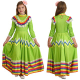 Kids Mexican Style Costume Traditional Jalisco Dresses