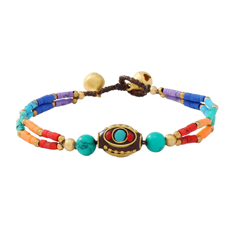 Original Design Tibetan Color Nepal Woven Bracelet