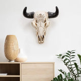 American Style Rural Retro Skull Cow Head