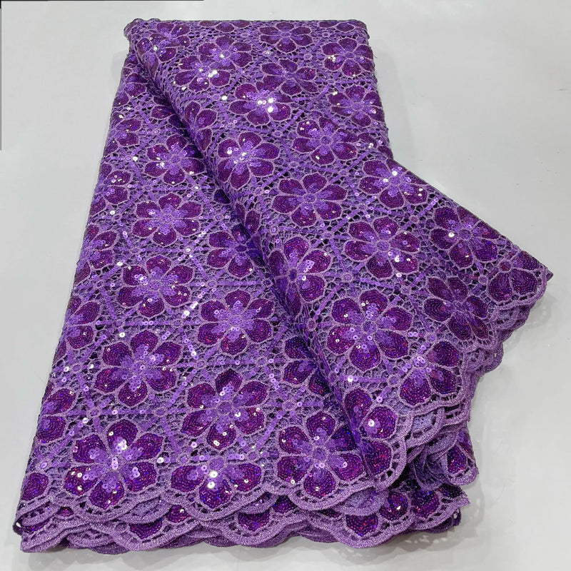 High Quality Nigerian Guipure Cord Lace Fabric