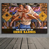 African Ernie Barnes Abstract Art