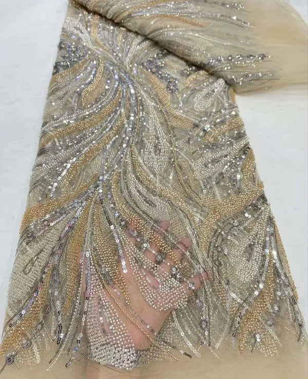 High Quality Sequins Embroidery Fabric