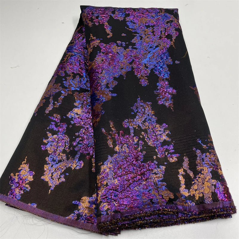 New African Jacquard Organza Brocade Fabric