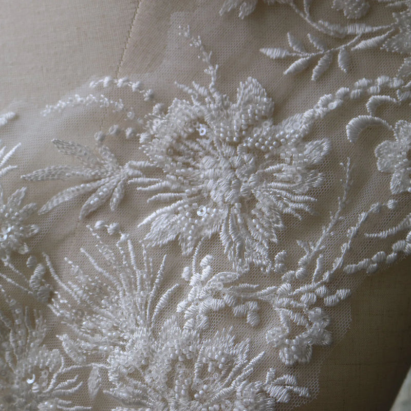 New luxury beaded embroidery lace