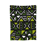 African Bogolan Mudcloth Pattern Blanket