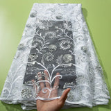 High Quality Nigerian Luxury Sequins Mesh Lace Fabric